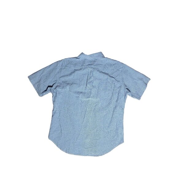 Ralph Lauren‎ Gingham Classic Fit Button Up Shirt Men's L Blue - Picture 6 of 6